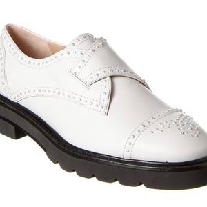 New in Box Stuart Weitzman Lug Sole Loafer w/ Pearl Embellishments